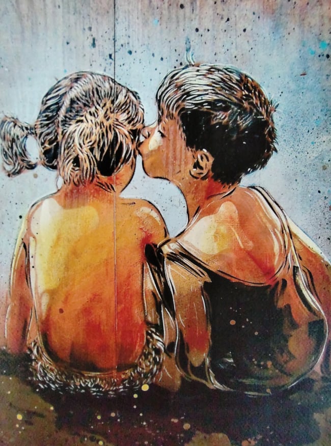 C215 Christian Guémy Premier Baiser Digigraphie