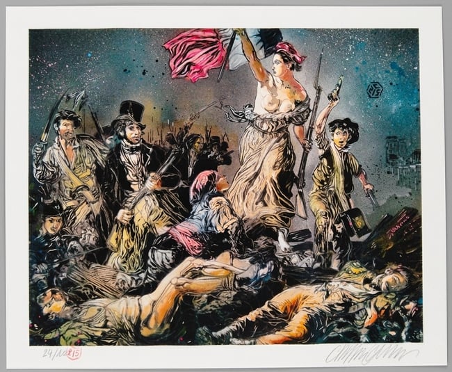 C215 Christian Guémy La Liberté Guidant Le Peuple Digigraphie XL