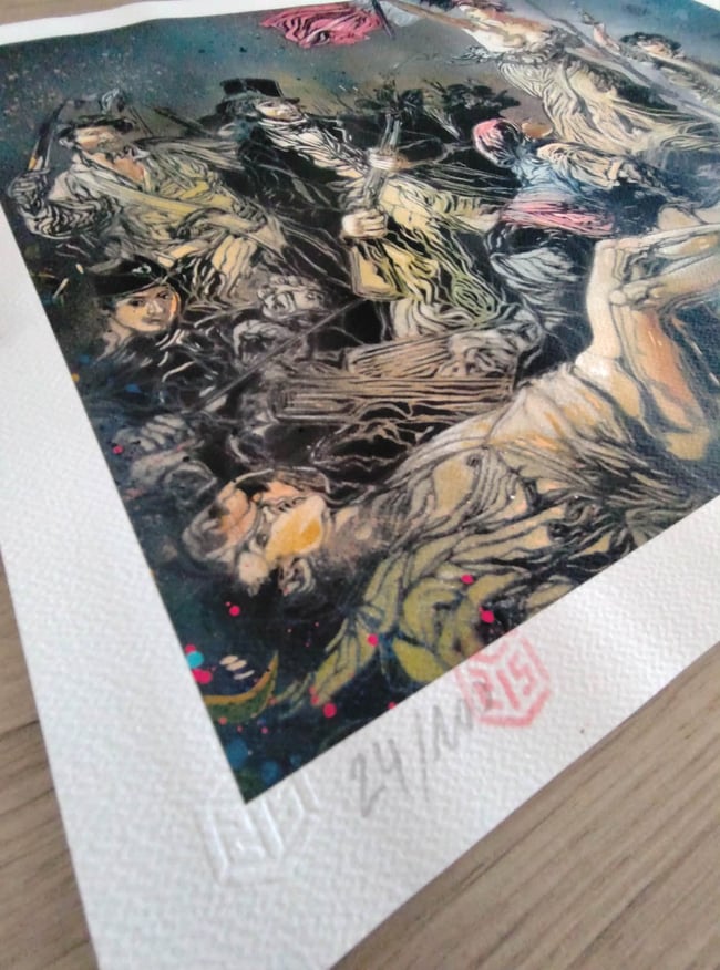 C215 Christian Guémy La Liberté Guidant Le Peuple Digigraphie XL