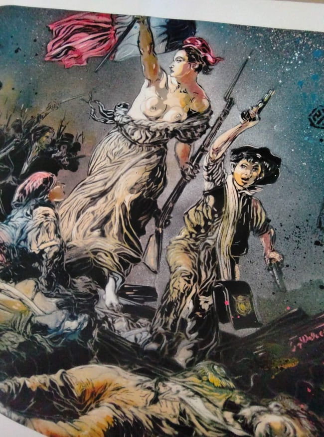C215 Christian Guémy La Liberté Guidant Le Peuple Digigraphie XL