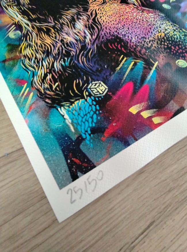 C215 Christian Guémy L'Amour Durant le Covid 19 Digigraphie