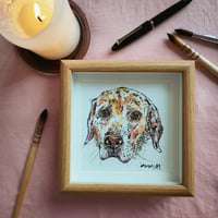 Image 2 of SIGNATURE Framed Bespoke Pet Portrait (15x15cm, frame 17x17cm)