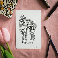 Image 1 of Little Masterpiece: Bespoke Pet Portrait Fullbody (10x15cm)