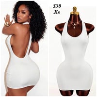 White Back Dress