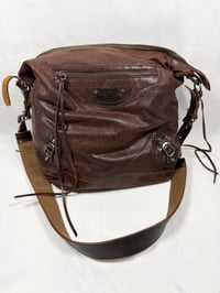 Image 5 of Balenciaga 'The Day' Moto Leather Hobo Bag