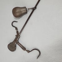 Image 1 of Hanging Bar Scale, 1800's Weigh System, #1014