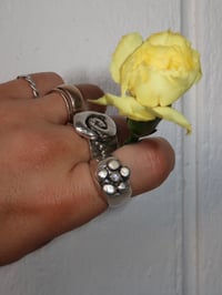 Image 2 of maisie signet | moonstone, garnet