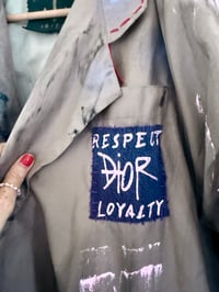 Image 3 of SIGN 🍒  ¥ UPCYCLED  ¥ UNISEX ¥ VINTAGE TRENCHCOAT ¥ IBIZA¥ HANDPAI...