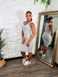 Image 2 of Race back fitted Dress (available in black) 