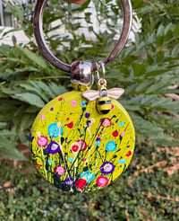 Image 2 of 'Bubbles' Hand-painted Keyring Pendant