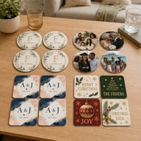 PERSONALIZED COASTER SET – SET OF 4