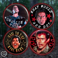 Image 1 of Evil Dead Ash Button Badges 
