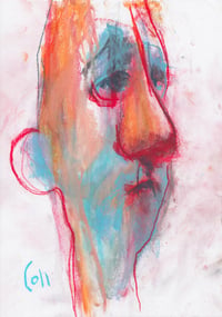 Image 2 of Observed - Sketchbook Drawing in Soft Pastels on Paper 