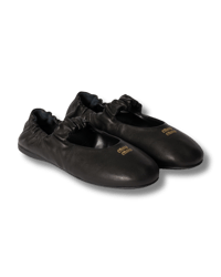 Image 1 of Ruches nappa leather ballerinas