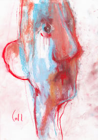 Image 2 of Observance - Sketchbook Drawing in Soft Pastels on Paper 