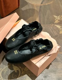 Image 3 of Ruches nappa leather ballerinas