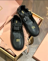 Image 4 of Ruches nappa leather ballerinas