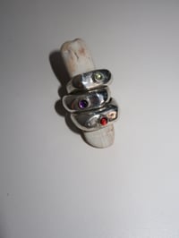 Image 1 of floie signet | amythest, garnet, peridot, citrine