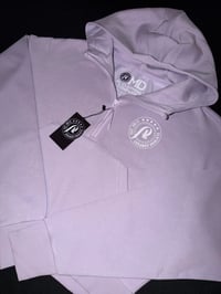 Image 3 of PL Ladies 1/2 Zip Crop Hoodie