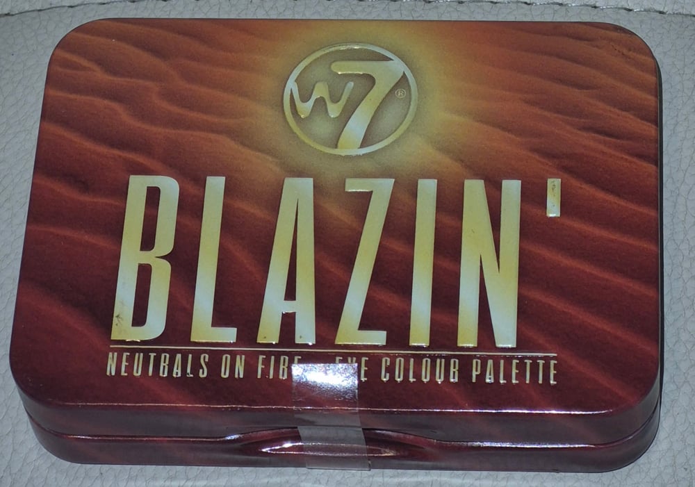 Image of W7 Blazin Eyeshadow Fire Tin Palette. 