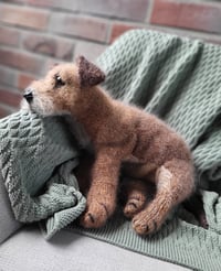 Image 2 of Terrier "Nala" — Hand-Knitted Wool Dog.