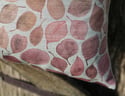 Earthy Tones Eucalyptus Leaves Belgian Cotton Linen Cushion Cover