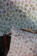 Earthy Tones Eucalyptus Leaves Belgian Cotton Linen Cushion Cover