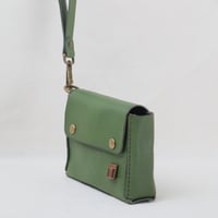 Image 5 of Mini Wristlet in sage green