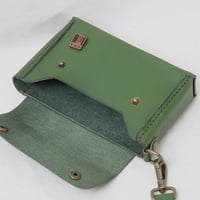 Image 6 of Mini Wristlet in sage green