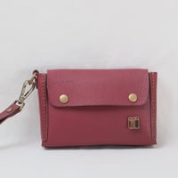 Image 1 of Mini Wristlet in cherry