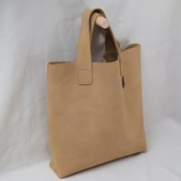 Image 2 of Slouchy Large Suede Tote in butter