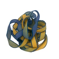 Image 5 of 1PC. ROYAL  42" Hand Dyed Finished Edge Silk Wrist Wrap Bracelet/Jewelry/...