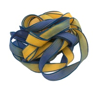 Image 3 of 1PC. ROYAL  42" Hand Dyed Finished Edge Silk Wrist Wrap Bracelet/Jewelry/...