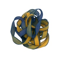 Image 7 of 1PC. ROYAL  42" Hand Dyed Finished Edge Silk Wrist Wrap Bracelet/Jewelry/...
