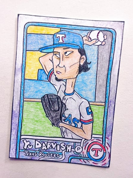Image of Original pencil artwork—Yu Darvish
