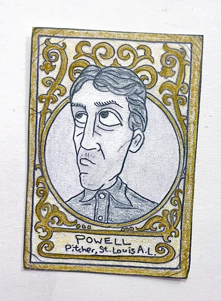Image of Original pencil artwork—Jack Powell (note: smaller dimensions)