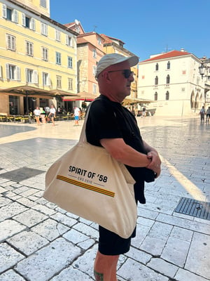 Image of Spirit of 58 Oversized Tote Bag in three colours 