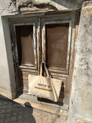 Image of Spirit of 58 Oversized Tote Bag in three colours 