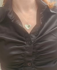 Image 7 of Ready to ship! Seaglass Heart Necklace 