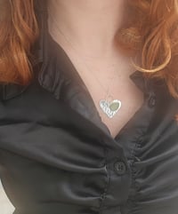Image 3 of Ready to ship! Seaglass Heart Necklace 