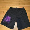 WAKING THE CADAVER PURPLE LOGO SHORTS (IN STOCK)