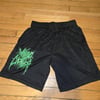 WAKING THE CADAVER GREEN LOGO SHORTS (IN STOCK)