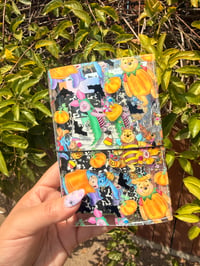 Spooky Acre Friends Transparent Trifold Journal Cover A6