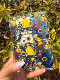 Button Girl Transparent Trifold Journal Cover A6