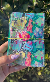 Mystery Ghouls Transparent Trifold Journal Cover A6