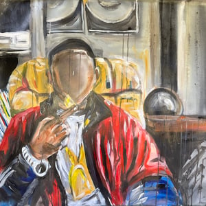 YOU TUFF RIGHT? ORIGINAL PAINTING 30x30"