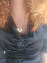 Image 13 of Ready to ship! Sterling Silver Heart & Kyanite Gemstone Necklace 