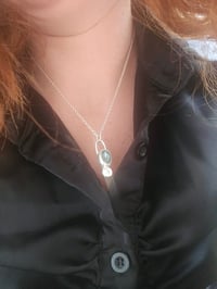Image 6 of Ready to ship! Emerald & Cubic Zirconia Necklace 