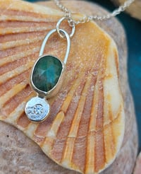 Image 11 of Ready to ship! Emerald & Cubic Zirconia Necklace 