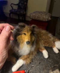 Image 1 of On Sale Custom 6” or 9”  dog laying down 